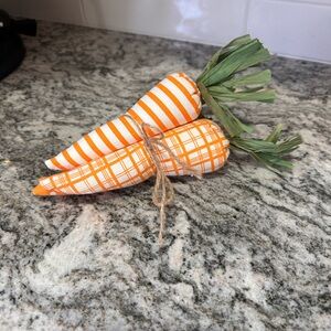 Striped and Plaid Fabric Carrots
